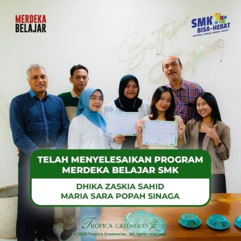Telah Menyelesaikan Kegiatan Merdeka Belajar PKL SMK